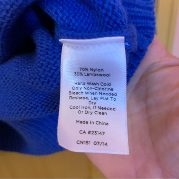 Talbots Fair Isle Cardigan Nylon Lambswool blend - Picture 2 of 5